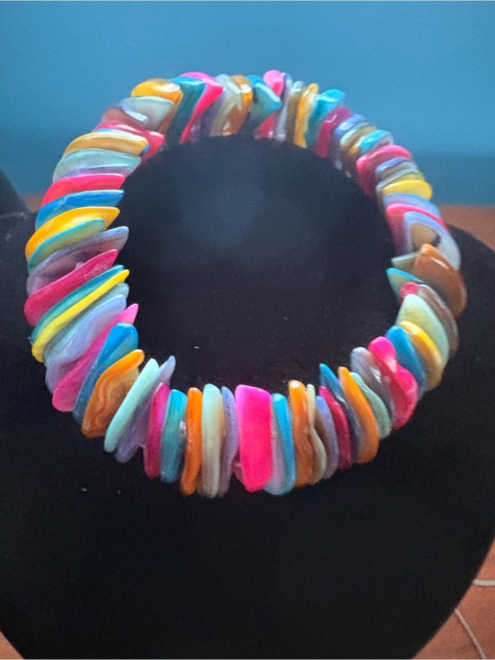 Colorful Layered dyed shell Bracelet